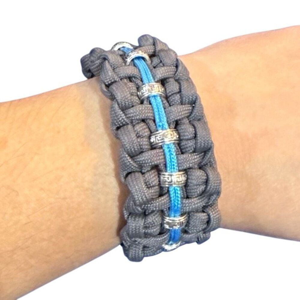 Handmade beaded paracord bracelet